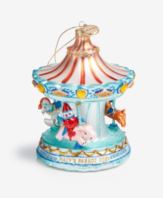 Thanksgiving Day Parade 2025 Glass Carousel Ornament, Macy's Exclusive