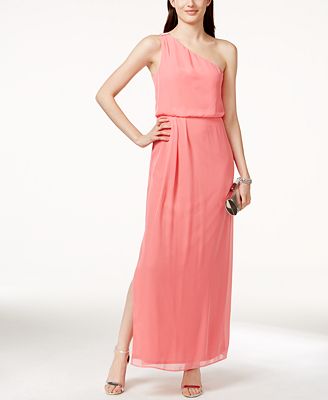 adrianna papell draped gown