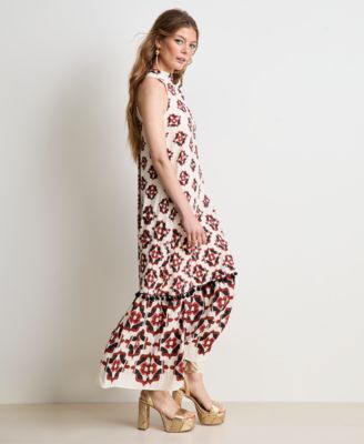 Women's Medallion-Print Sleeveless Dress, Macy's Exclusive - | Alix Friedberg Capsule Collection