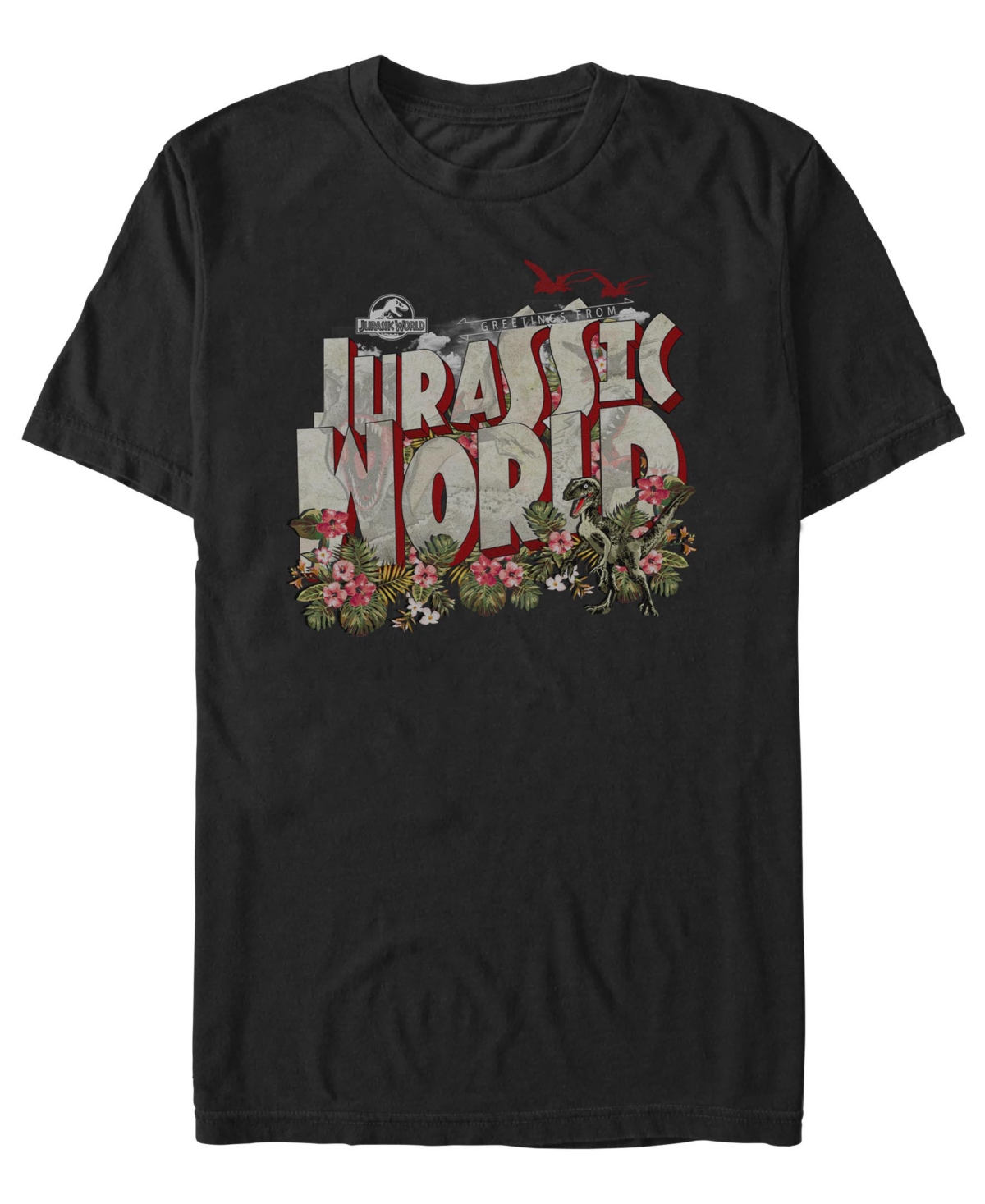 Men's Greetings Short Sleeve T-Shirt - Black