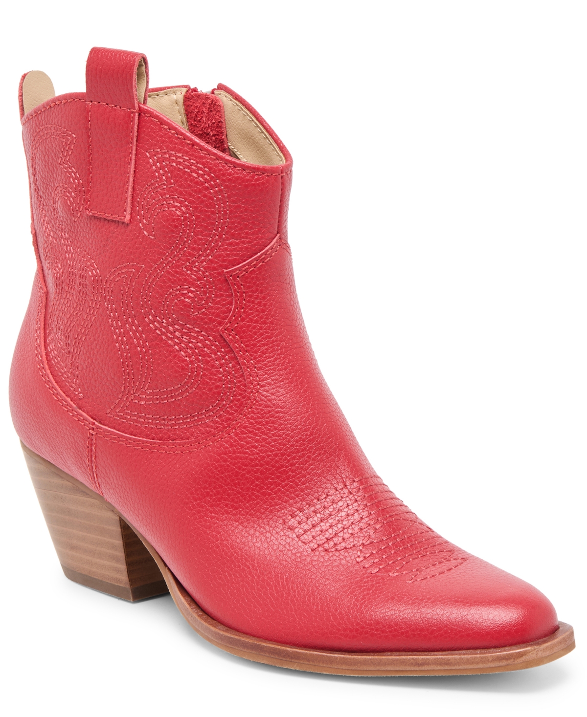 Women's Shania H2O Pull-On Western Booties - Cherry Leather