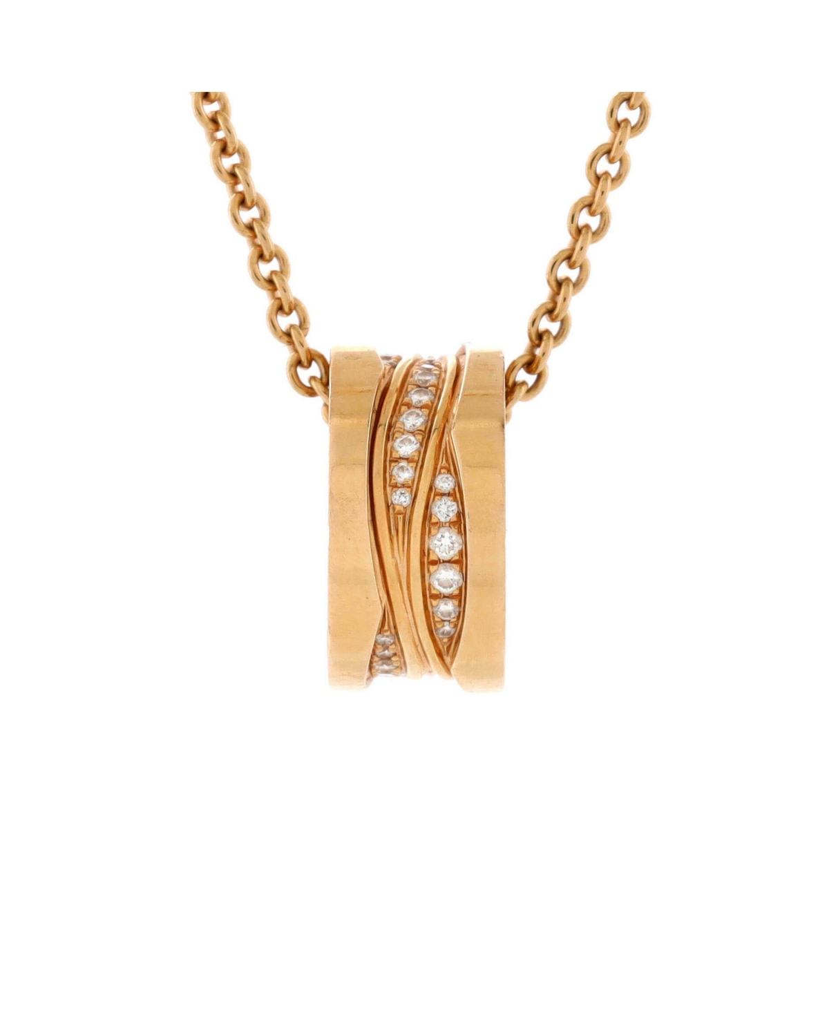 B.Zero1 Design Legend Zaha Hadid Pendant Necklace - 18k rose gold