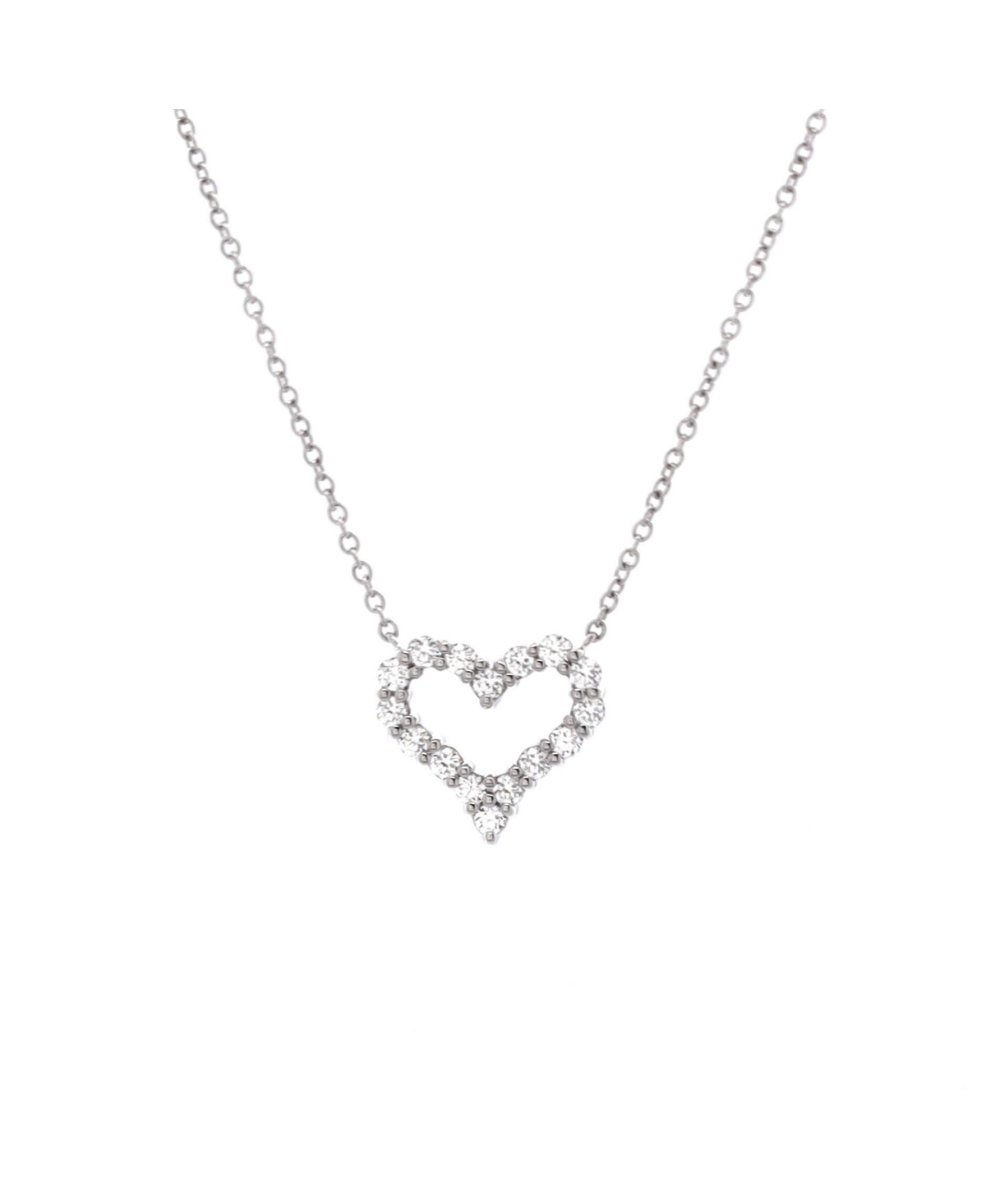 Pre-Owned Tiffany & Co. Heart Pendant Necklace - Platinum (pt950)