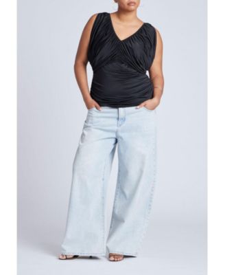 Women's Plus Size Fringe Sequin Off The Shoulder Top