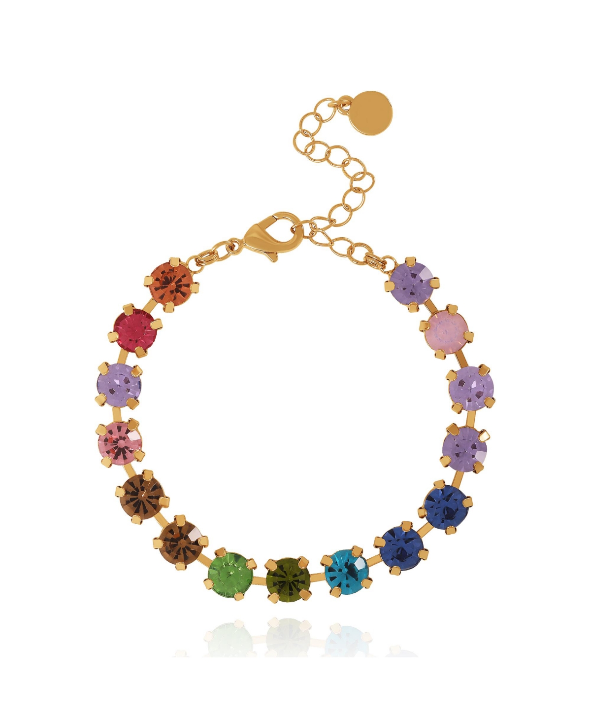 Bcbg Generation Rainbow Crystal Bracelet - Multi/gold