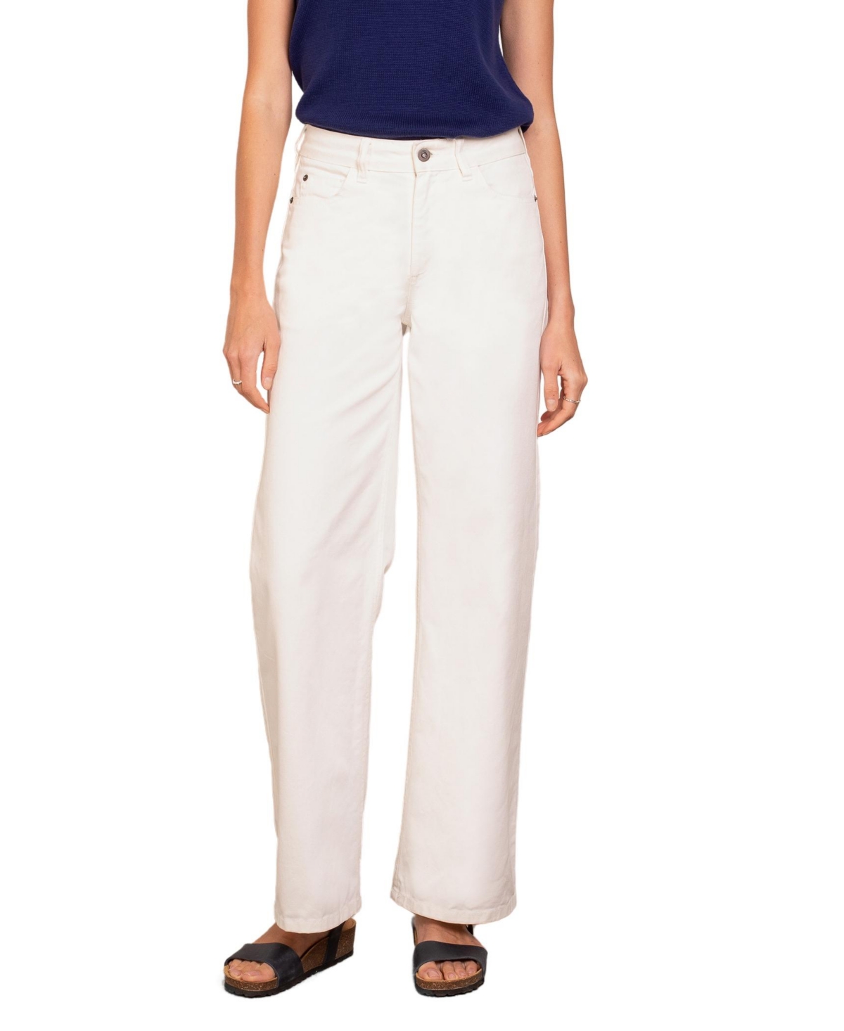 Wide Leg Jean - Ecru