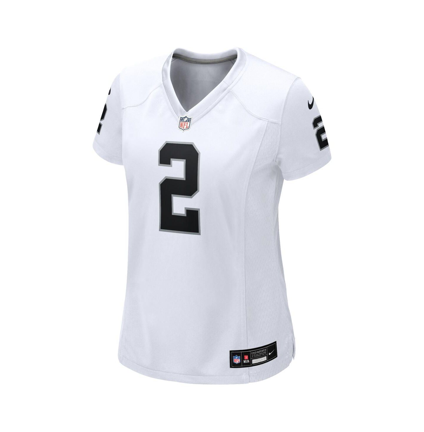 Женский топ Nike Ashton Jeanty White Las Vegas Raiders Game Jersey — фото 3