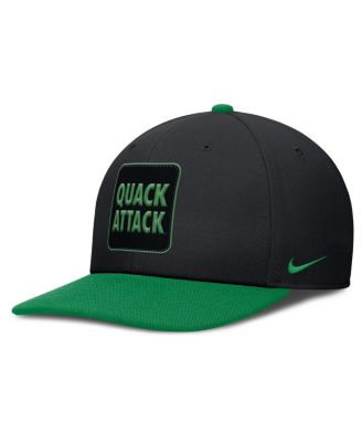 Nike - Men's Black/Green Oregon Ducks 2025 Sideline Campus Pro Local Snapback Hat