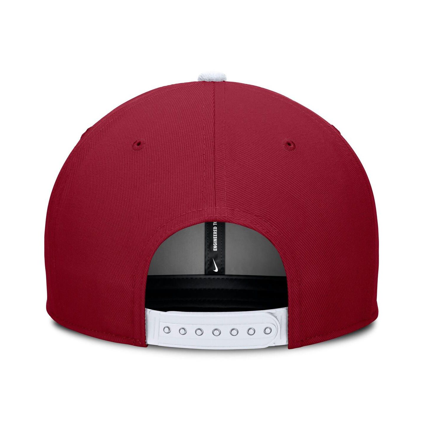 Мужская кепка Nike Crimson/Cream Alabama Crimson Tide Pro Legacy Script Snapback Hat — фото 2