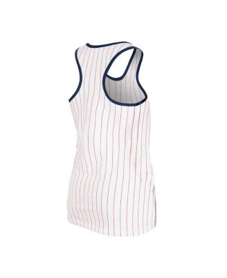 Women's White St. Louis Cardinals Gameday Pinstripe Tank Top
