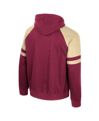 Men's Garnet Florida State Seminoles Todd Raglan Pullover Hoodie