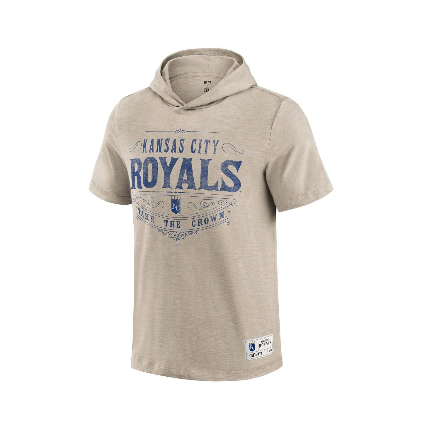 Мужская футболка Fanatics Darius Rucker Collection by Tan Kansas City Royals Hooded — фото 3