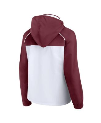 Women's White Minnesota Golden Gophers Full-Zip Anorak Hoodie Jacket