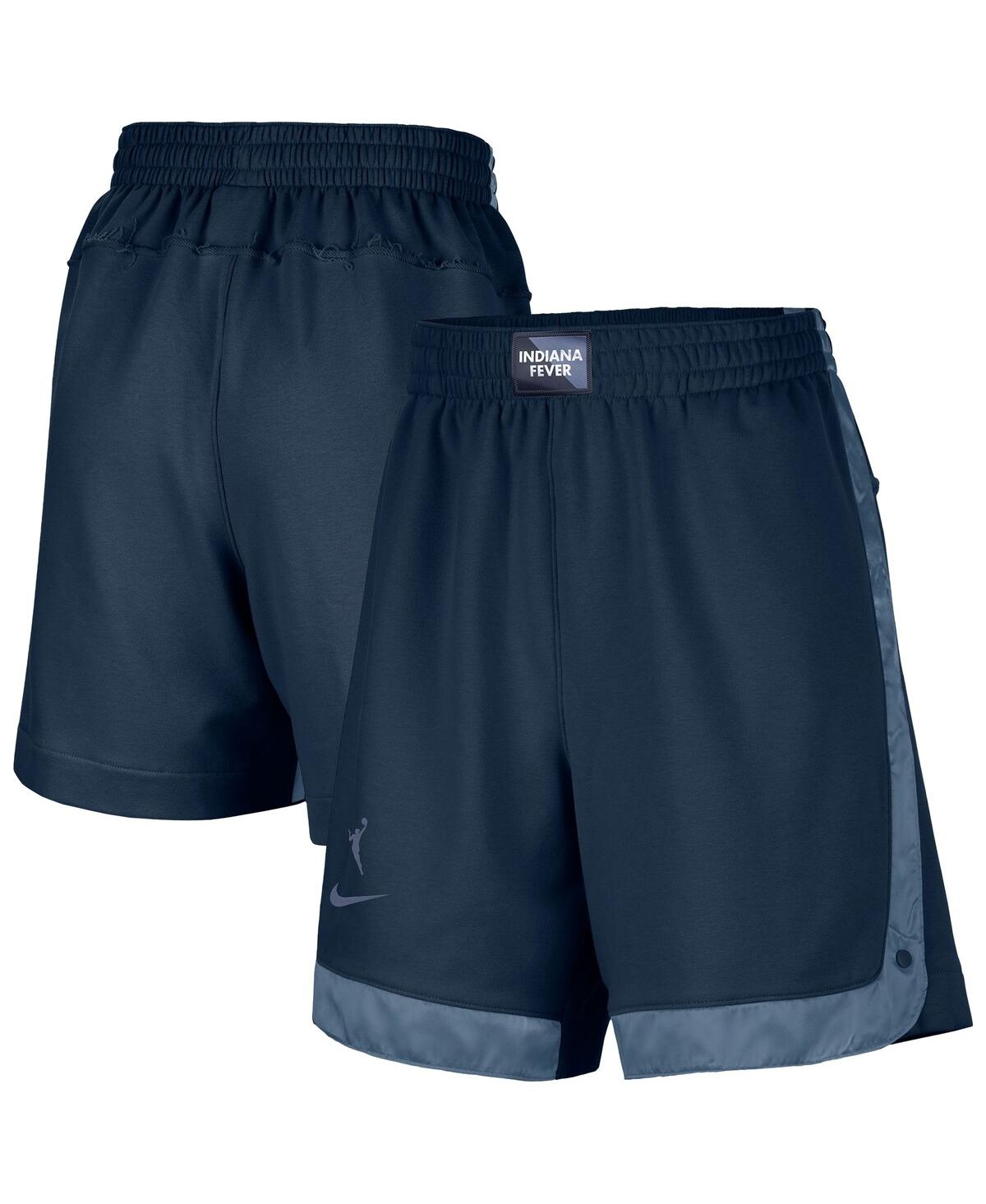 Women'sÂ Navy Indiana Fever Fly Basketball Tri-Blend Fleece Shorts - Navy
