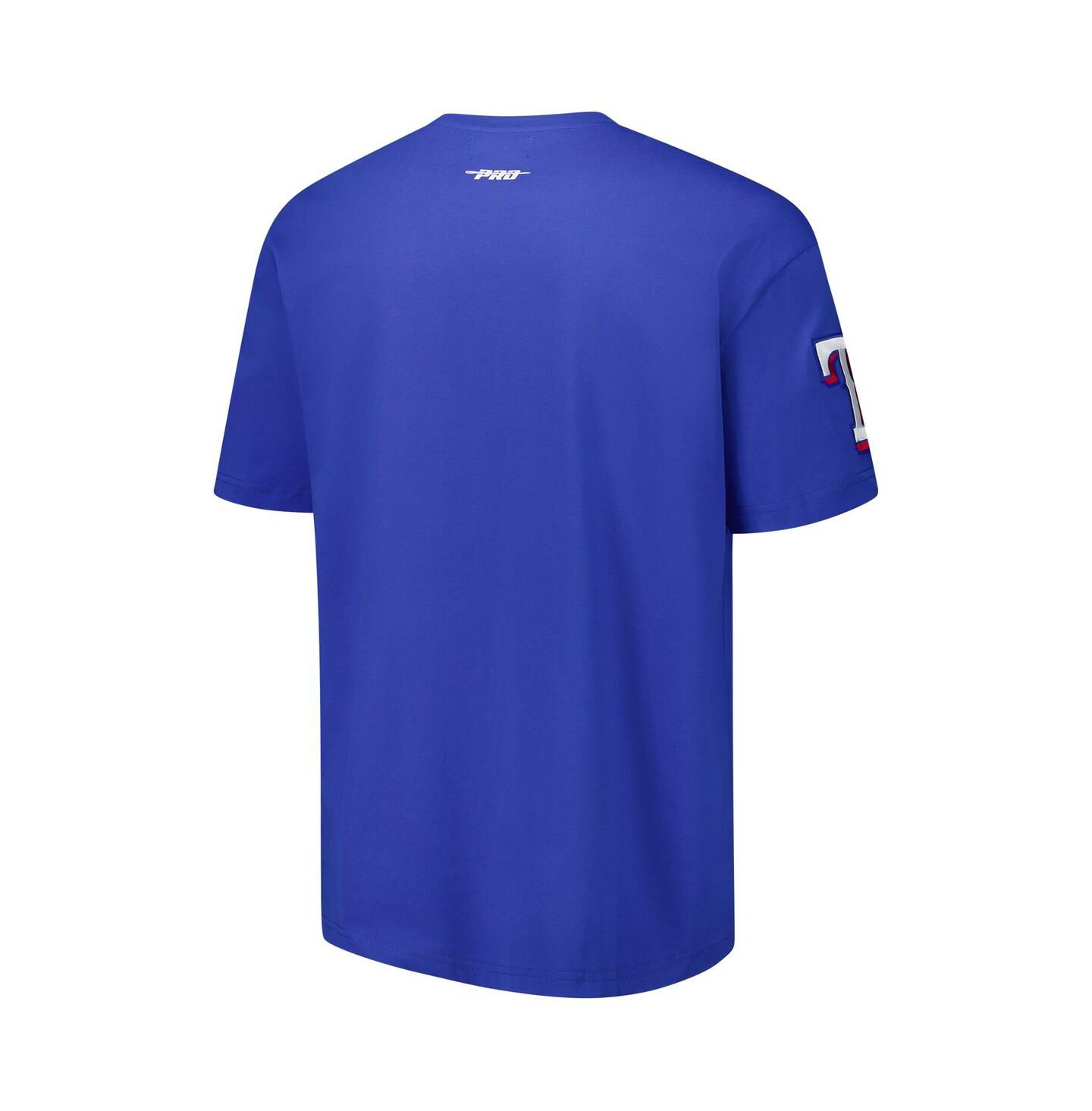 Мужская футболка Pro Standard Royal Texas Rangers Turn It Up Dropped Shoulder — фото 2