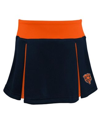 Girls Toddler Navy Chicago Bears Spirit Cheer 3-Piece Cheerleader Set with Bloomers