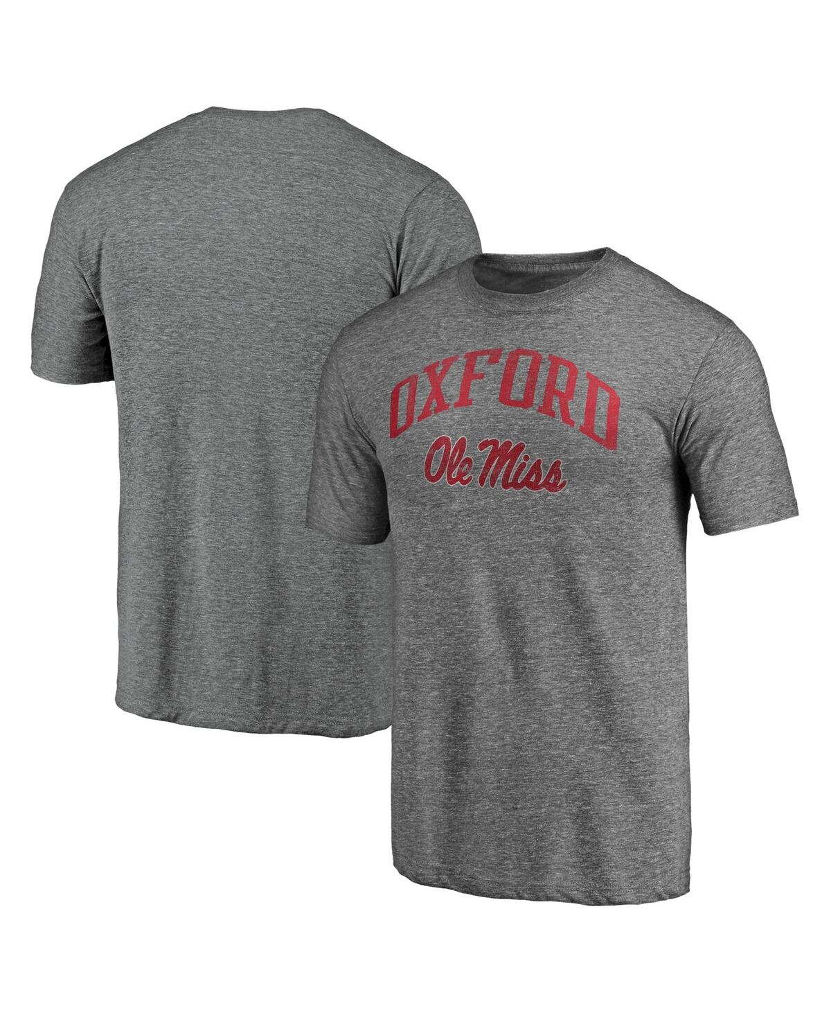Men's Heather Gray Ole Miss Rebels Arched City Tri-Blend T-Shirt - Heather Gray