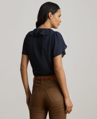 Women's Ruffle-Trim Georgette Blouse