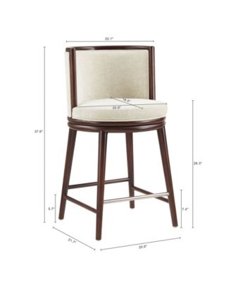 Evalyn 37.6" Upholstered Counter Stool