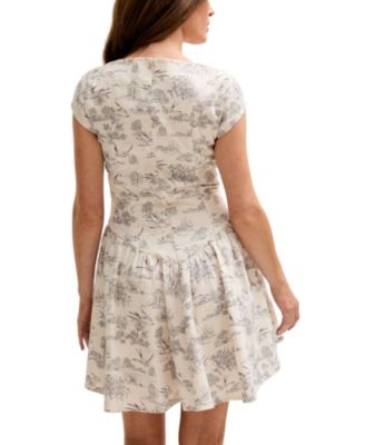 Women's Heidy Corset Inspired Josephine Print Mini Dress