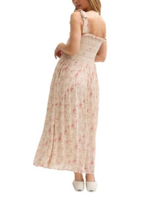 Women's Annie Smocked Print Maxi Dress