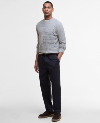 Men's Casey Textured Cable Knit Crewneck Sweater