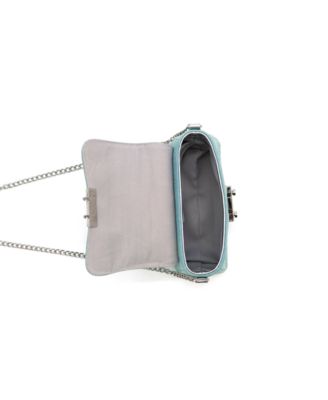 Beagle Studded Denim Crossbody Bag