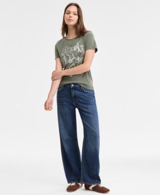 Lucky Brand - Women's Mid-Rise Barrel Wide-Leg Jeans