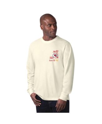 Margaritaville - Men's Cream Kansas City Chiefs It's Five O'clock Somewhere Long Sleeve T-Shirt