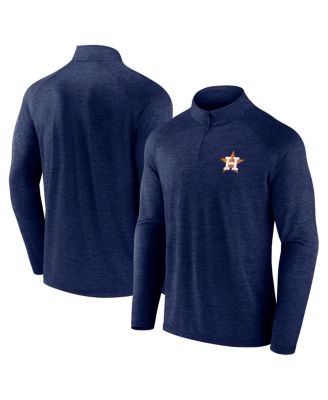 Fanatics - Men's Navy Houston Astros Head-to-Head Raglan Quarter-Zip Jacket