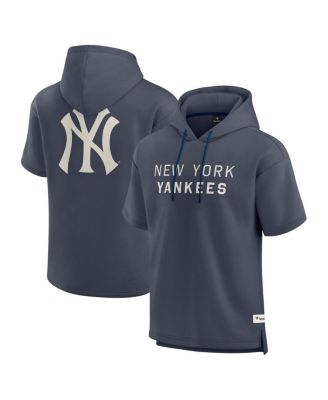 Fanatics - Men's Navy New York Yankees Elements Future Ground Lettering Short Sleeve Pullover Hoodie