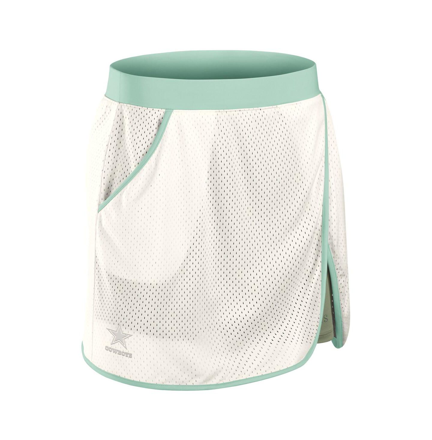 Женские юбки Fanatics Cream Dallas Cowboys Studio Wellness Skorts — фото 4