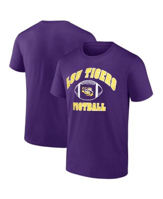 Fanatics Unlabeled - Men's Purple LSU Tigers Basic Team Arch T-Shirt