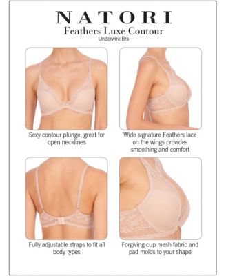 Women's Feathers Luxe Plunge T-Shirt Underwire Bra