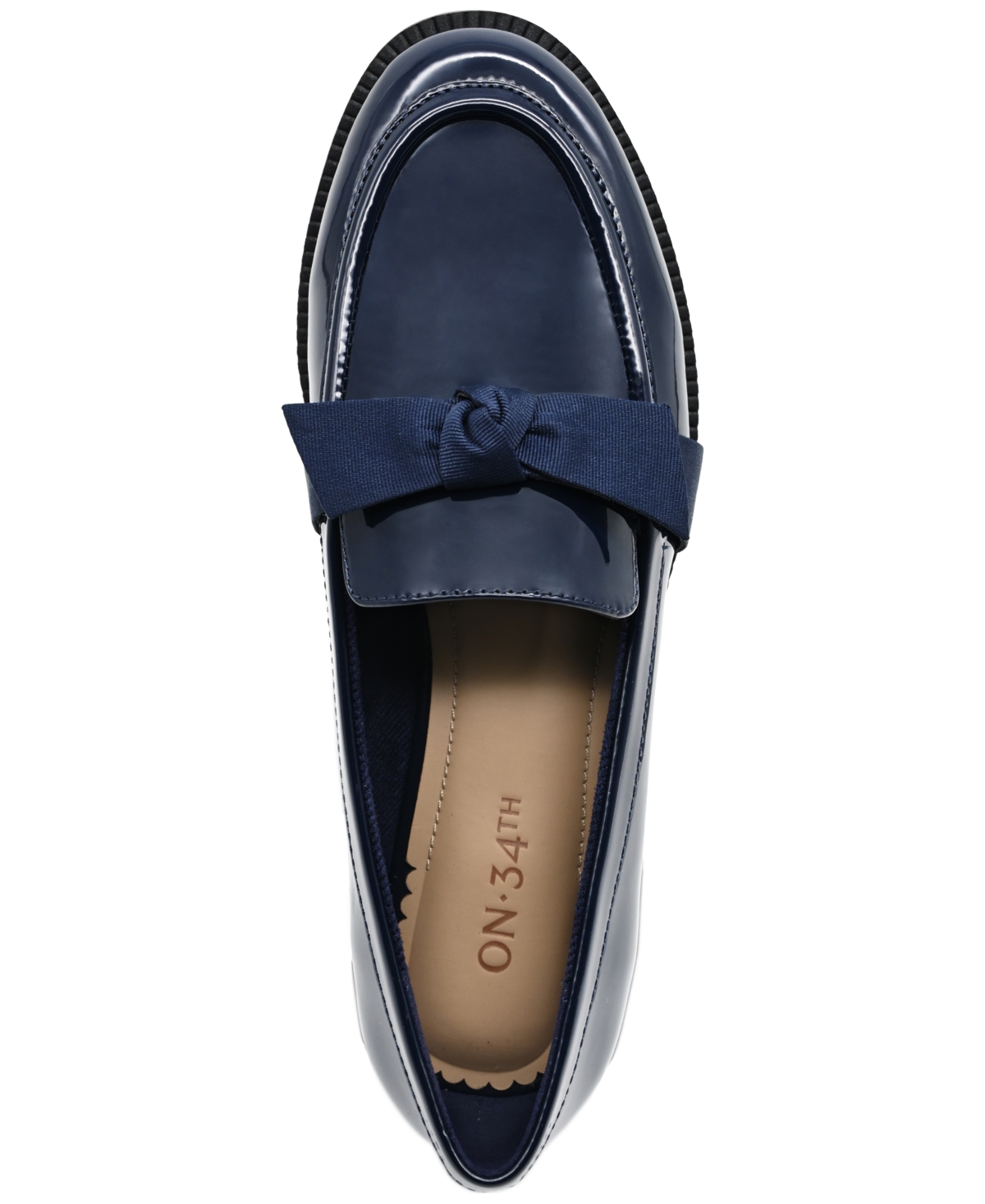 On 34th Women's Kasandra Bow Loafers, Created For Macy's In Navy