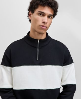 Men's Relaxed-Fit Half-Zip Sweatshirt, Macy's Exclusive