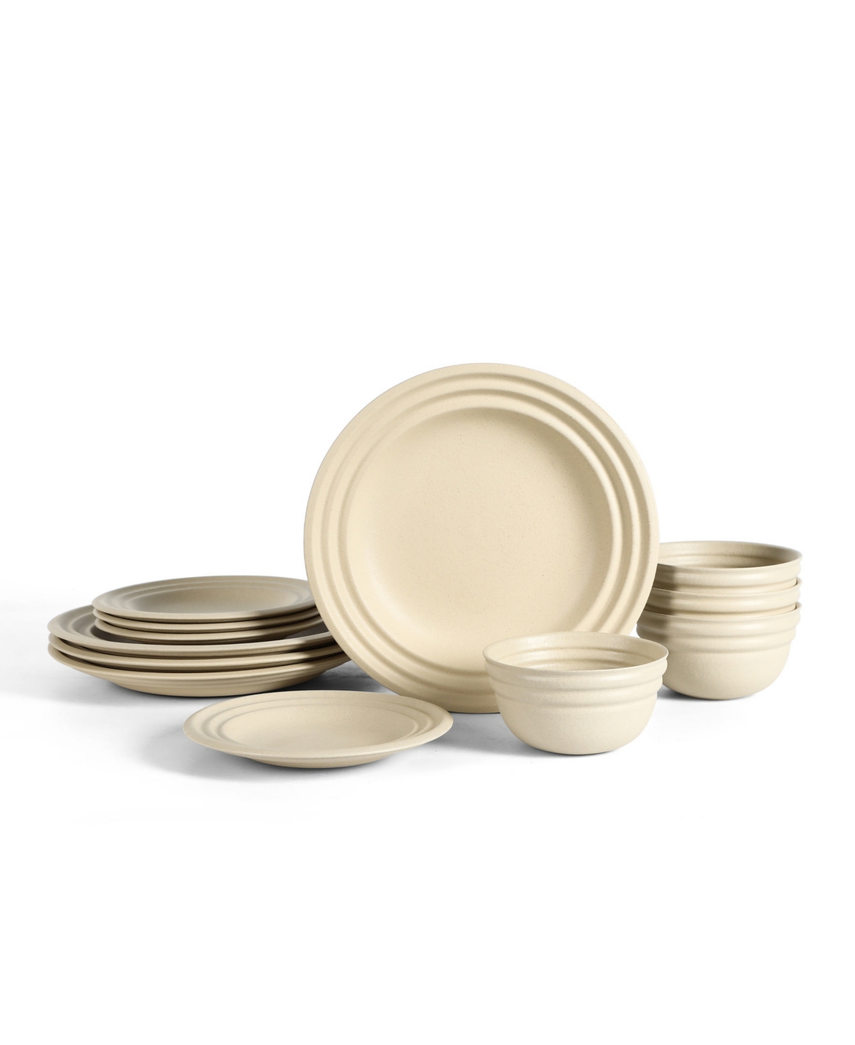 Zen 24 Pc. Dinnerware Set, Service for 8 - Beige