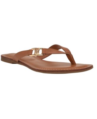 Women's Liande Logo Flat Thong Sandal