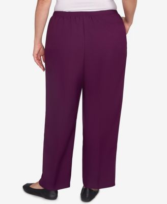 Plus Size Classic Poly Accord Medium Length Pants