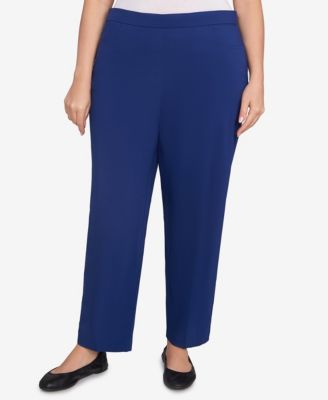 Plus Size Classic Allure Fitted Stretch Medium Length Pants