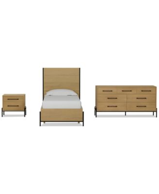Linstead 3-Pc. Twin Panel Set (Bed, Dresser & Nightstand), Created for Macy's