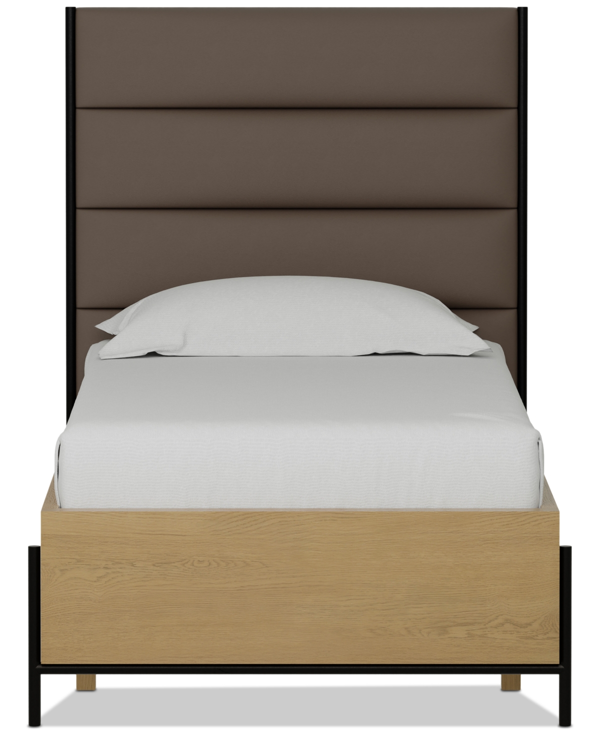 Macy's Linstead Twin Upholstered Bed, Created For  In Transparent