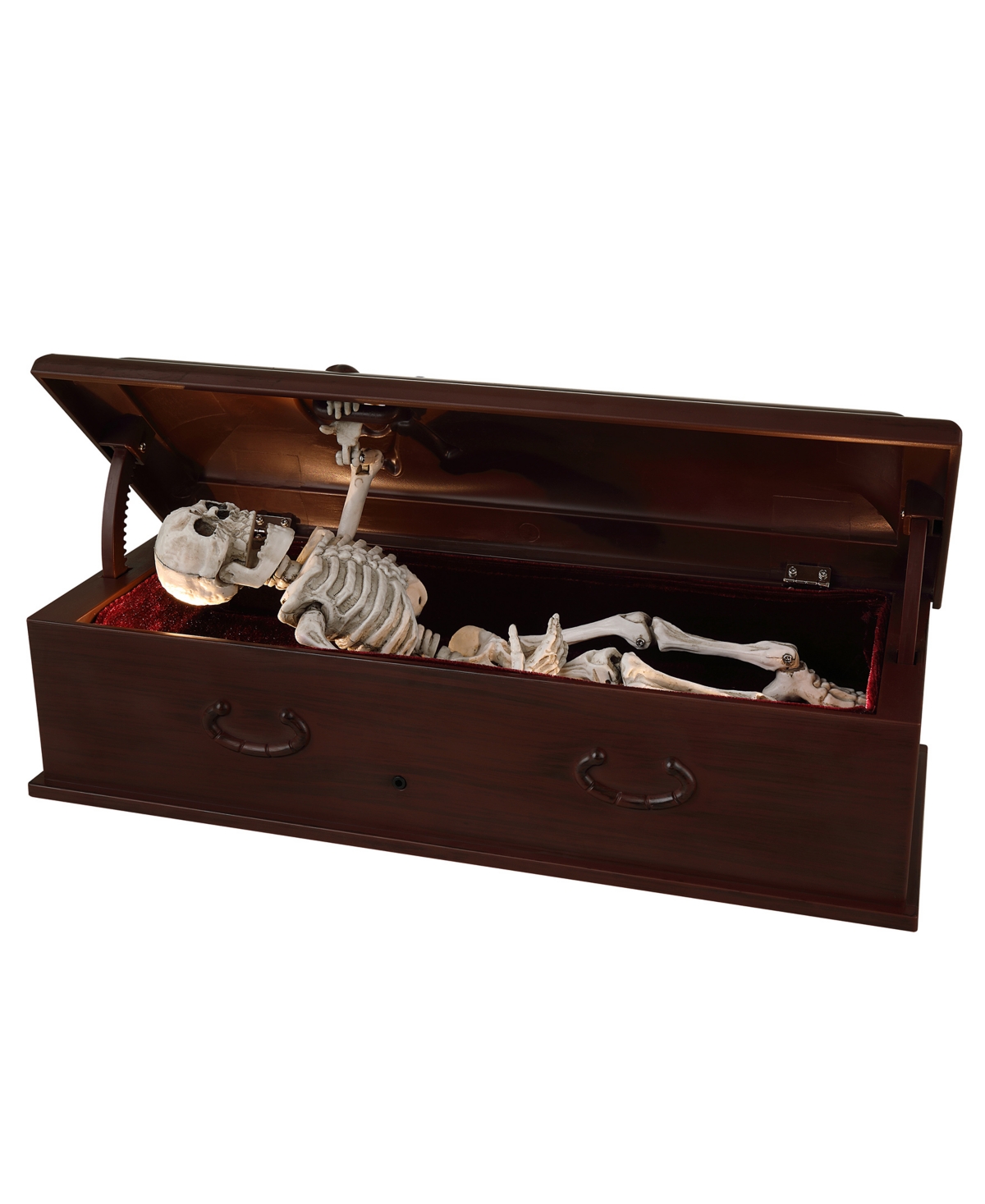 Mr. Halloween 12" Animated Skeleton Coffin In Multi