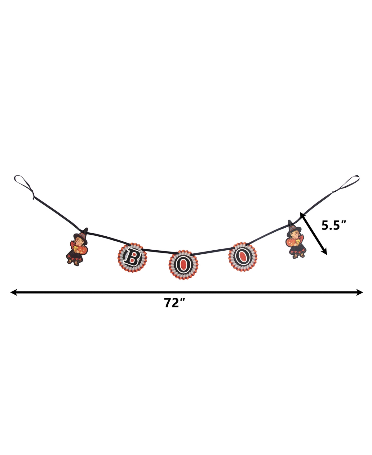 Mr. Halloween Retro Wreath And Garland Set In Multi