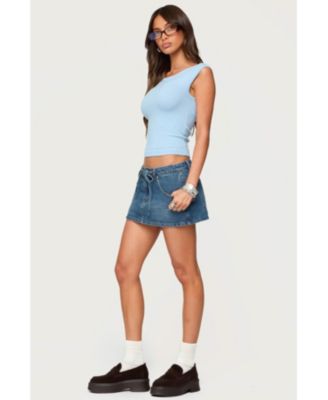 Women's Jarah Pointelle Knit Boat Neck Top