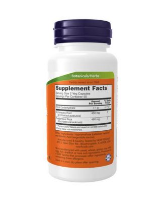 Echinacea & Goldenseal Root ,225 mg ,100 Caps