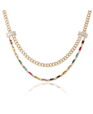 Bcbg Generation Double Layer Multicolor Necklace