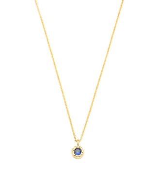 Classicharms Skyler Molten Solitaire Cubic Zirconia Pendant Necklace - Goldblue 69$