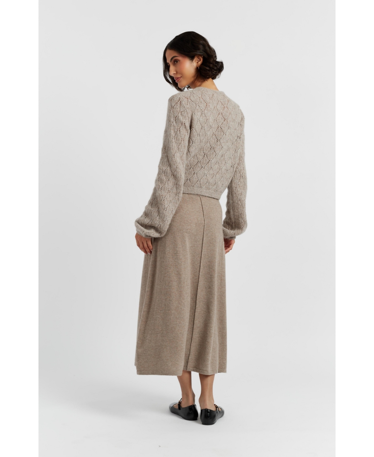 Chinti & Parker Women's Wool Blend Fluffy Diamond Cardigan