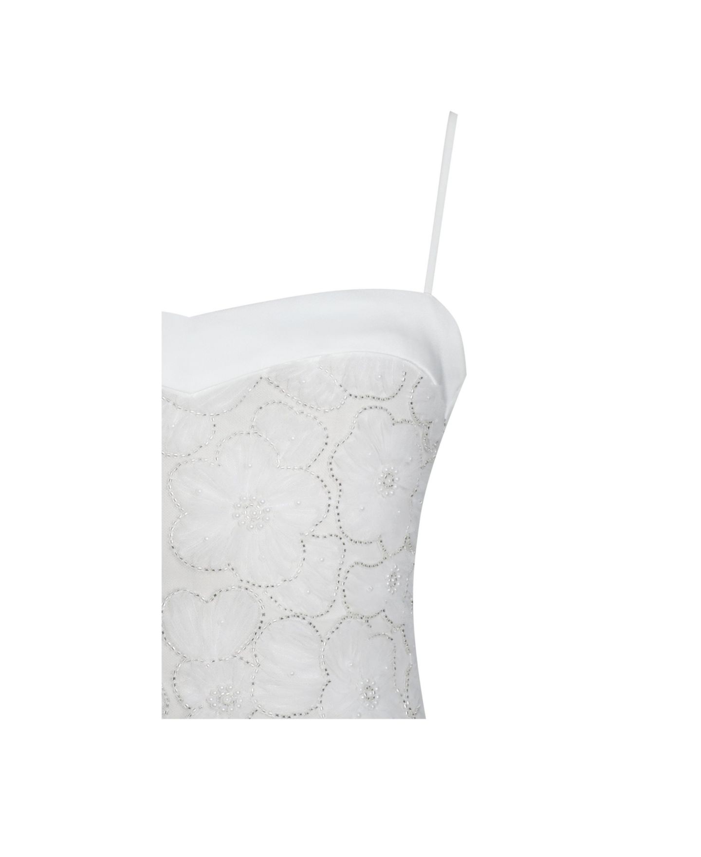Женское платье Miss Circle Ucille White Embroidered Chiffon Maxi, цвет: Белый — фото 9